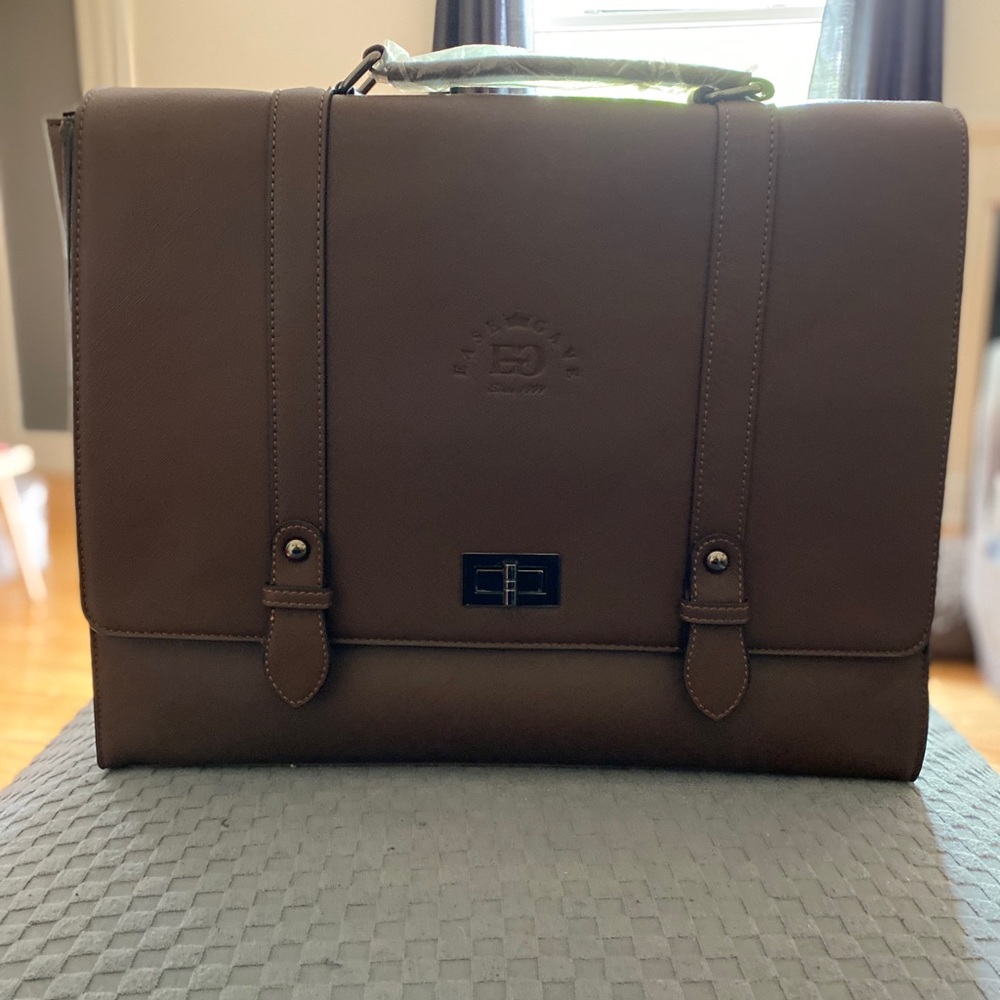 Women’s Brown Ease Gave Leather laptop/briefcase bag